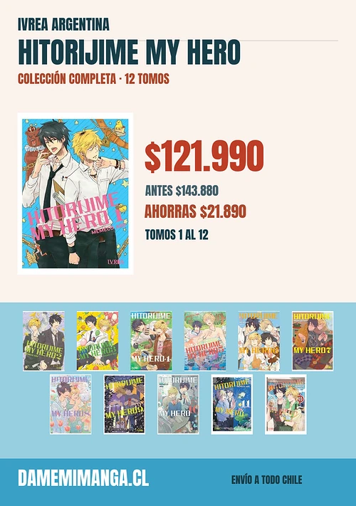 Hitorijime My Hero Colección Completa (12 tomos) – Ivrea Argentina