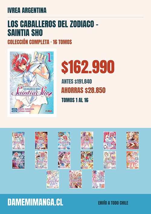 Los Caballeros Del Zodiaco - Saintia Sho Colección Completa (16 tomos) – Ivrea Argentina