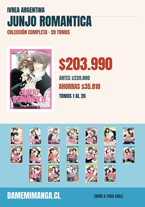 Junjo Romantica Colección Completa (20 tomos) – Ivrea Argentina