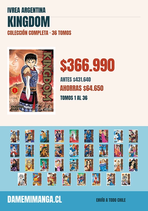 Kingdom Colección Completa (36 tomos) – Ivrea Argentina