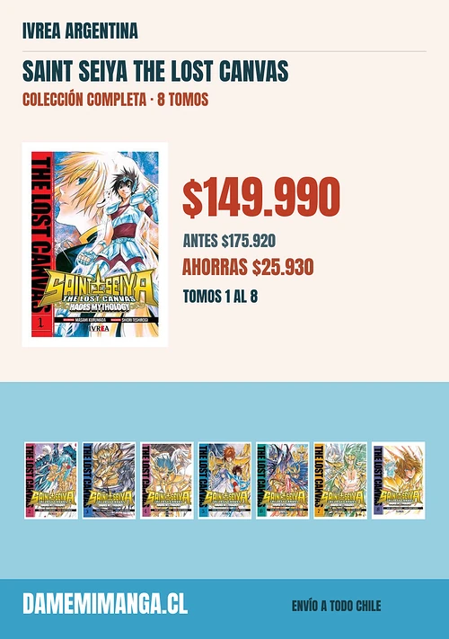 Saint Seiya the Lost Canvas Colección Completa (8 tomos) – Ivrea Argentina
