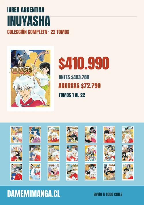Inuyasha Colección Completa (22 tomos) – Ivrea Argentina