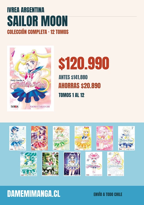 Sailor Moon Colección Completa (12 tomos) – Ivrea Argentina