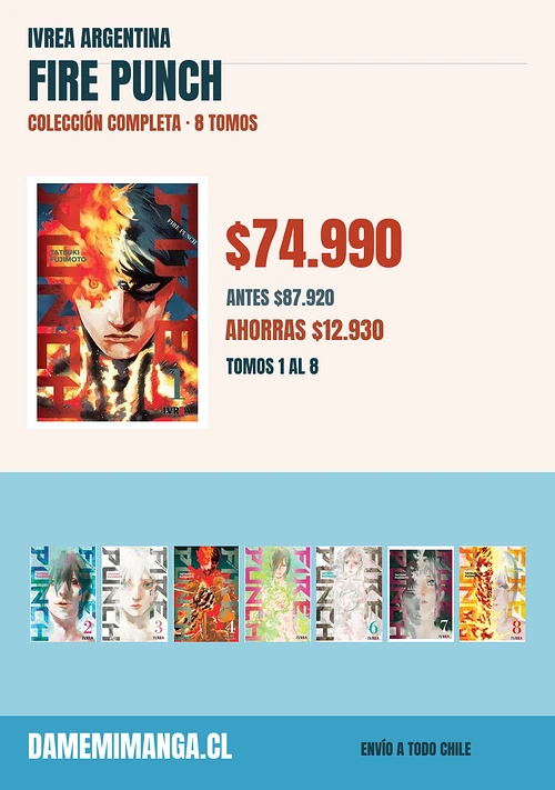 Fire Punch Colección Completa (8 tomos) – Ivrea Argentina