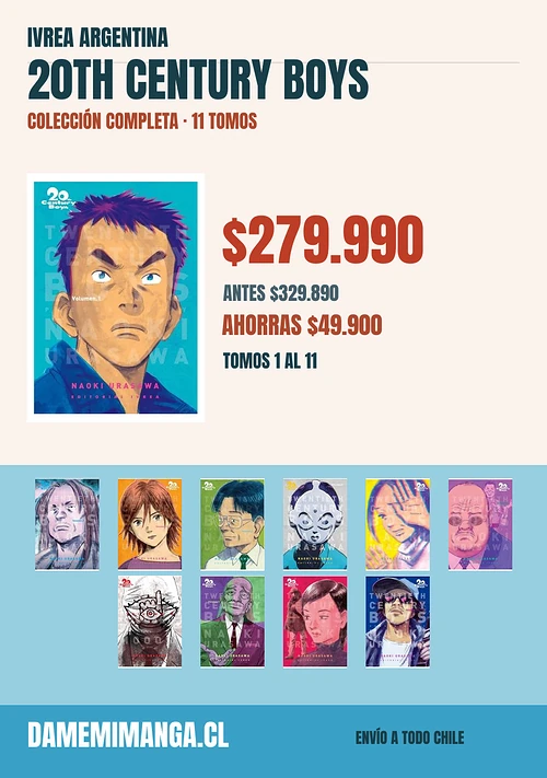 20Th Century Boys Colección Completa (11 tomos) – Ivrea Argentina