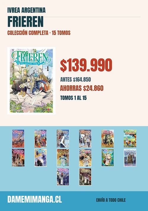 Frieren Colección Completa (15 tomos) – Ivrea Argentina