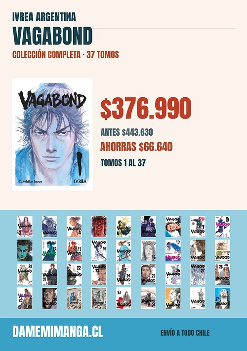 Vagabond Colección Completa (37 tomos) – Ivrea Argentina