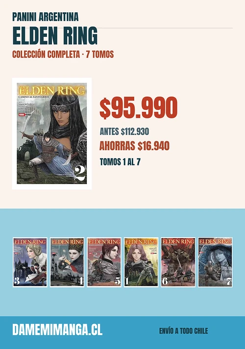Elden Ring Colección Completa (7 tomos) – Panini Argentina