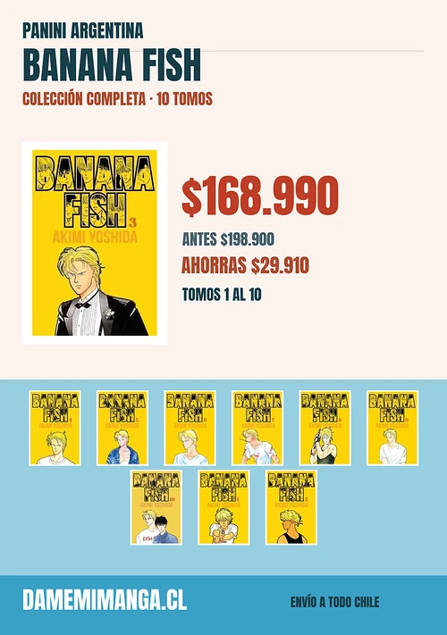 Banana Fish Colección Completa (10 tomos) – Panini Argentina