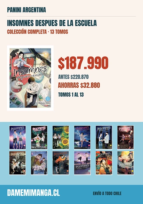 Insomnes Despues De La Escuela Colección Completa (13 tomos) – Panini Argentina