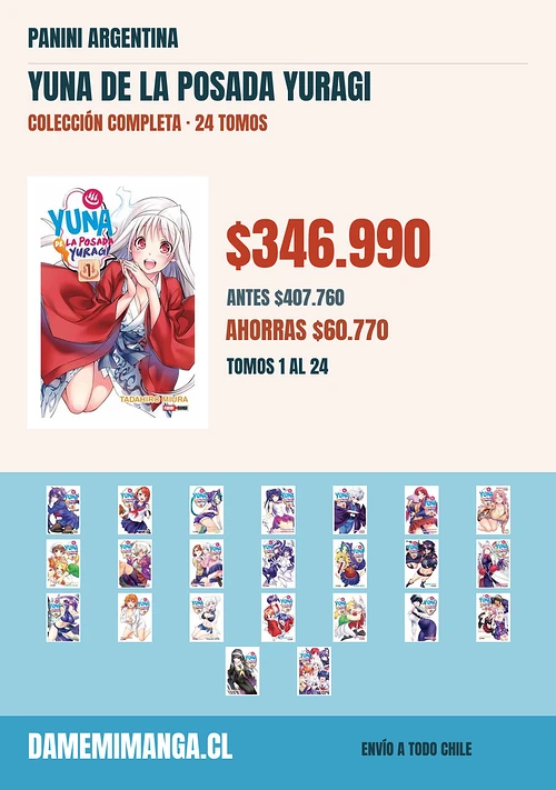 Yuna de la Posada Yuragi Colección Completa (24 tomos) – Panini Argentina