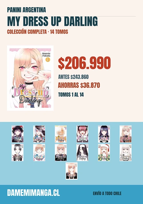 My Dress Up Darling Colección Completa (14 tomos) – Panini Argentina