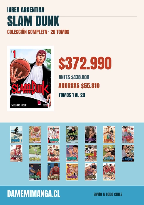 Slam Dunk Colección Completa (20 tomos) – Ivrea Argentina