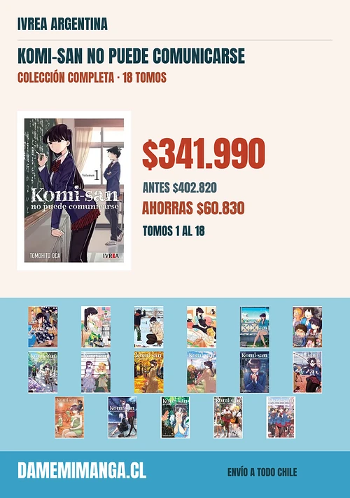 Komi-San No Puede Comunicarse Colección Completa (18 tomos) – Ivrea Argentina