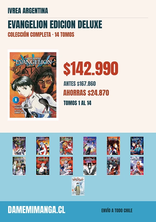 Evangelion Edicion Deluxe Colección Completa (14 tomos) – Ivrea Argentina