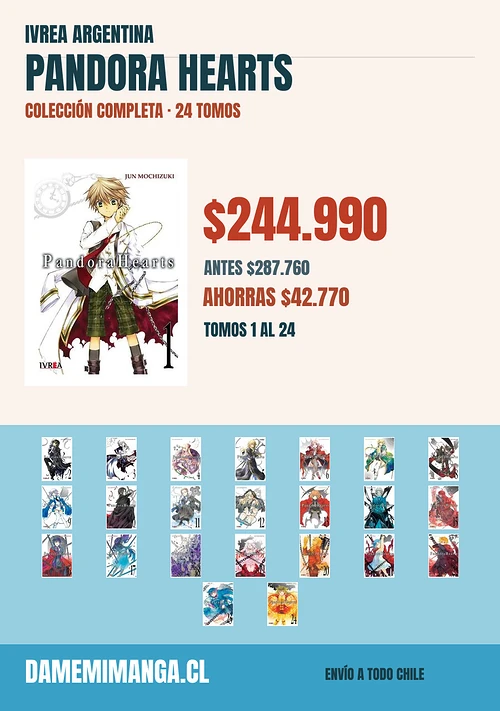 Pandora Hearts Colección Completa (24 tomos) – Ivrea Argentina