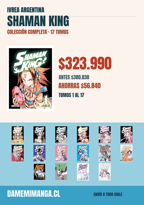 Shaman King Colección Completa (17 tomos) – Ivrea Argentina