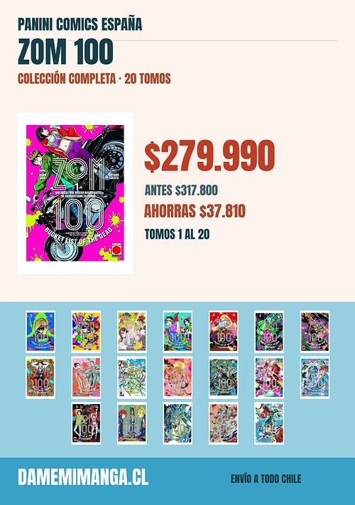 Zom 100 Colección Completa (20 tomos) – Panini Comics España