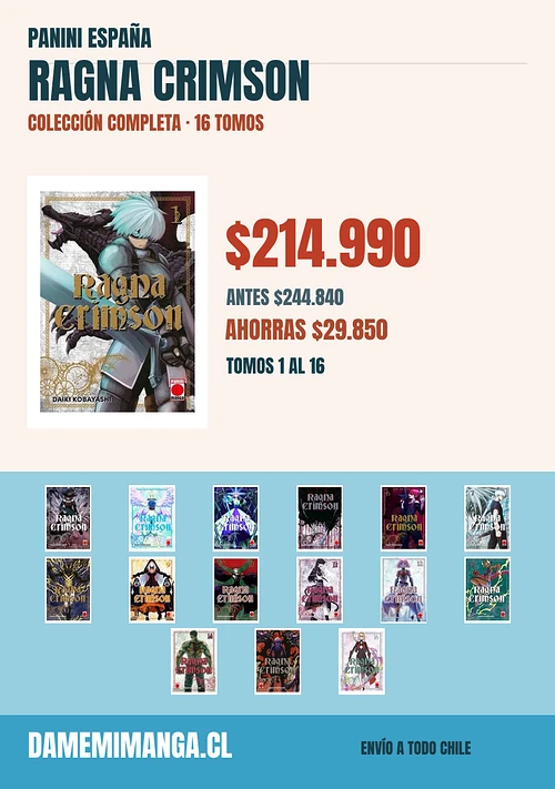 Ragna Crimson Colección Completa (16 tomos) – Panini España