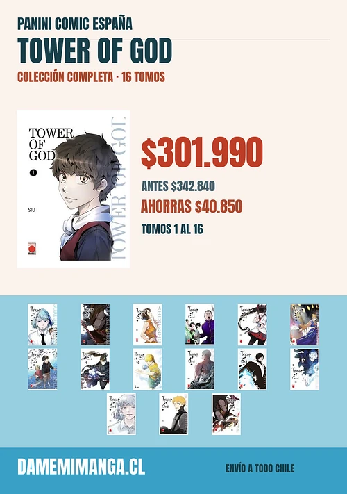 Tower Of God Colección Completa (16 tomos) – Panini Comic España