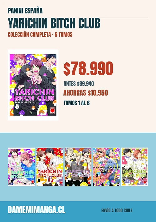 Yarichin Bitch Club Colección Completa (6 tomos) – Panini España